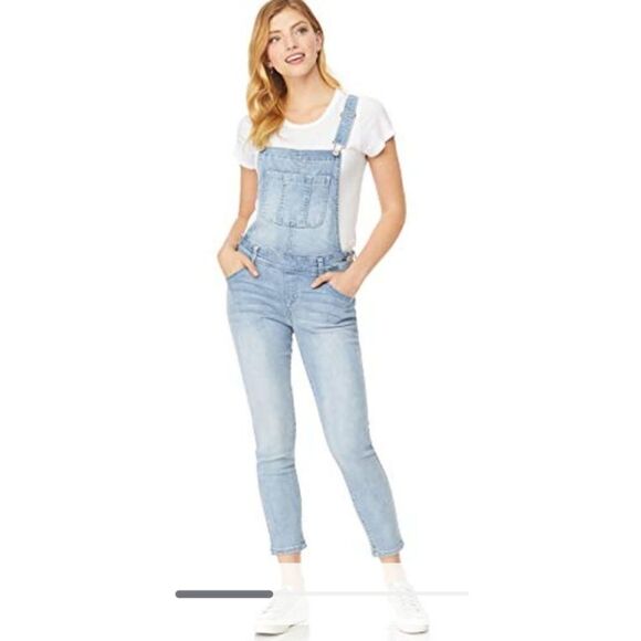 WALLFLOWER OVERALLS IN BLUE DENIM - Picture 1 of 9